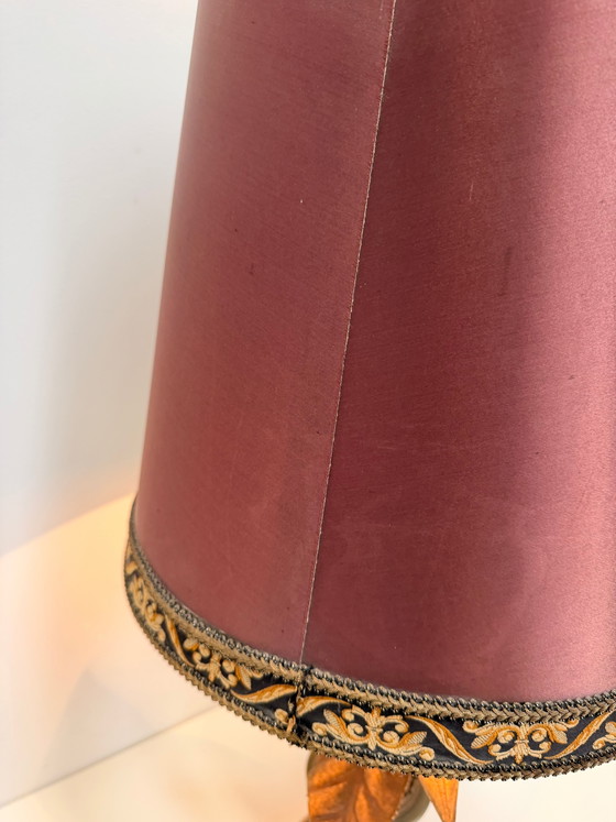 Image 1 of Willy Daro Table Lamp with Sculptural Leaf Base