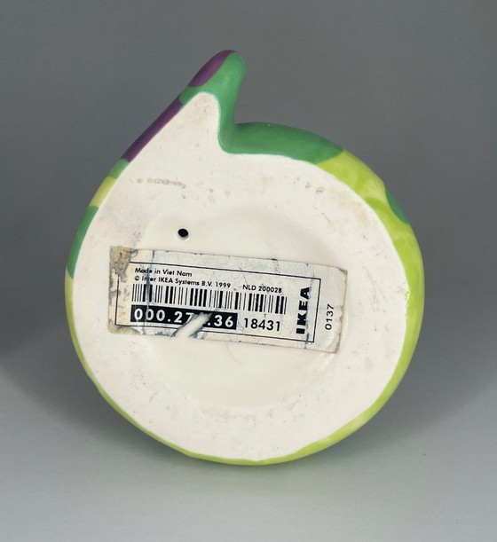 Image 1 of Hueveras de serpiente de IKEA (1999) – Cerámica pintada a mano, diseño Memphis/posmoderno de los años 90