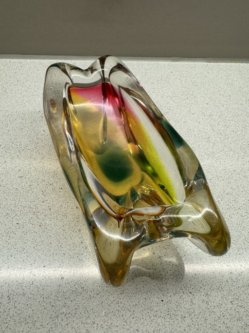Objet d'art en cristal de Bohême Josef Rozínek - vintage