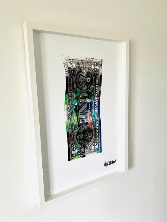 Image 1 of Karl LAGASSE - Art Dollar 37 - Impresión en plexiglás enmarcada