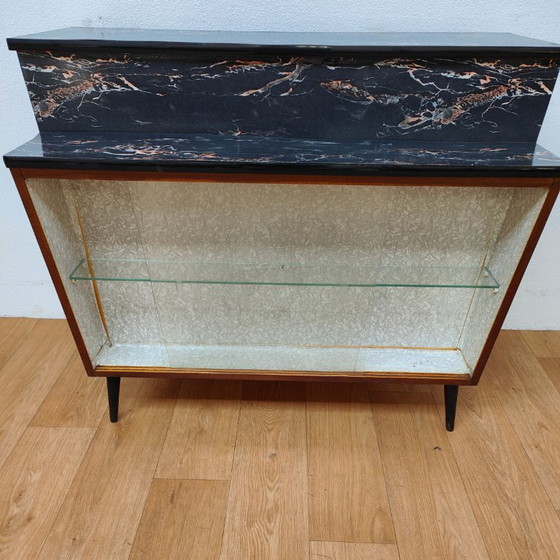 Meuble bar design Mid-Century double face, Meuble bar, Vitrine – Glass, Wood (photo 5 of 12)