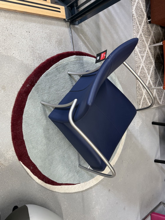 Image 1 of Afficher le modèle Fauteuil Montis Lomas Cuir Highland Bleu