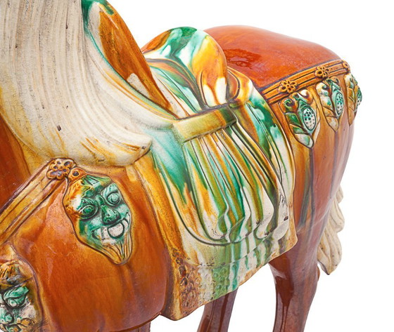 Image 1 of Caballo de cerámica chino de gran tamaño