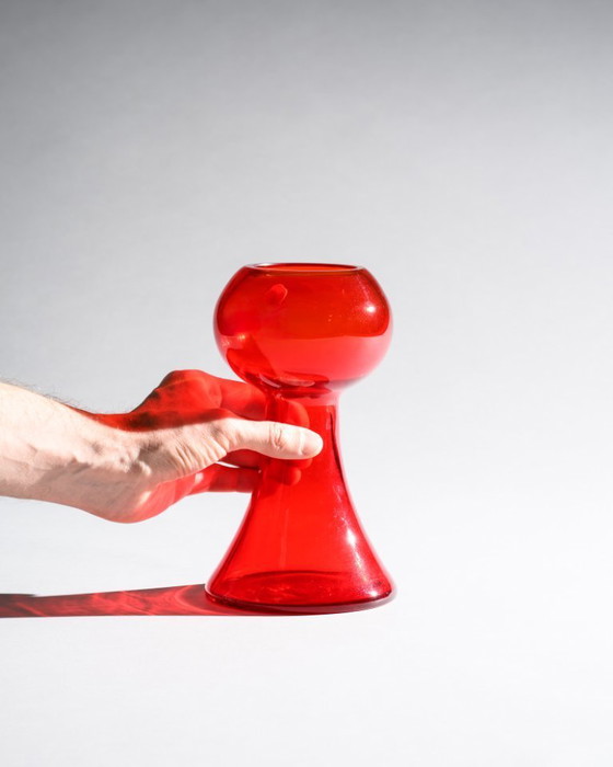 Image 1 of WMF Cari Zalloni Vaso in vetro Trio curato Design spaziale Stile futurista vintage