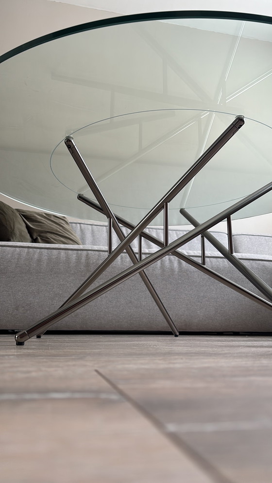 Image 1 of Tavolino in vetro Balance di design italiano degli anni Settanta