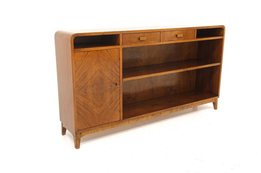 Bibliothèque Scandinave Vintage en Noyer, 1960