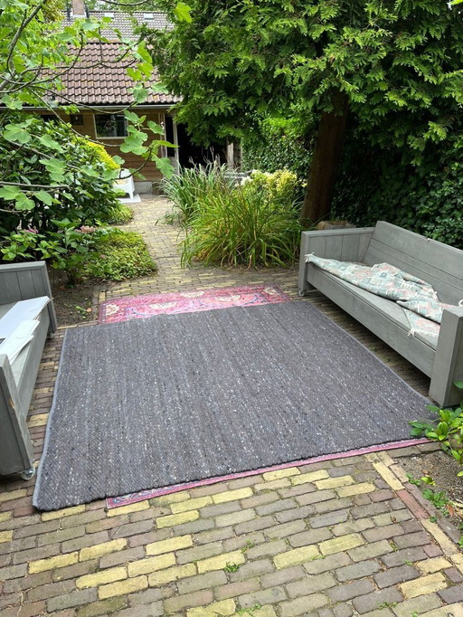 Perletta wool rug gray / brown