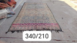 Handgeknoopt Berber kleed wol 340x210cm