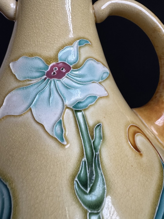 Image 1 of Jarrón de cerámica Art Nouveau de Gustave de Bruyn