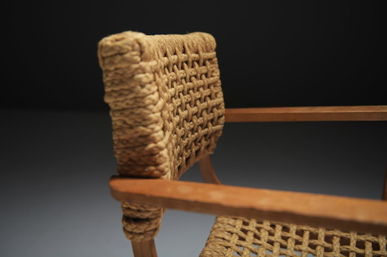 Image 1 of Vintage Lounge Chairs by Atelier Adrien Audoux & Frida Minet for VIBO France