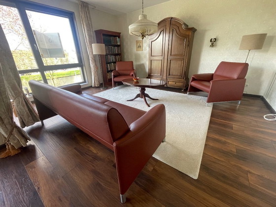 Image 1 of Ensemble canapé Leolux Felizia, canapé 3 places + 2 fauteuils