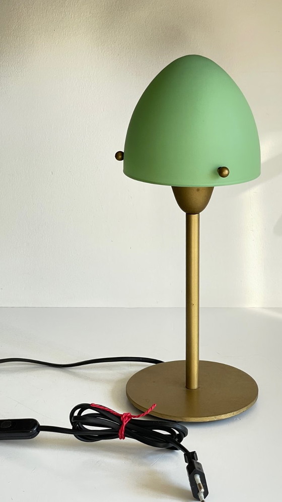 Image 1 of LAMPE SCE Verre Opalin VINTAGE