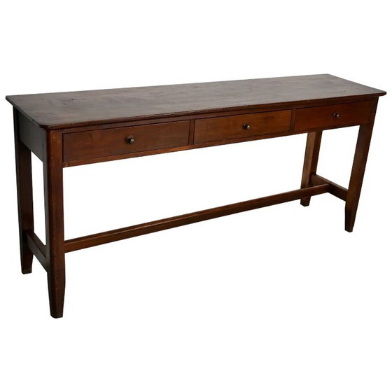 Image 1 of Tavolino rustico antico da fattoria francese in legno di olmo, inizio XX secolo