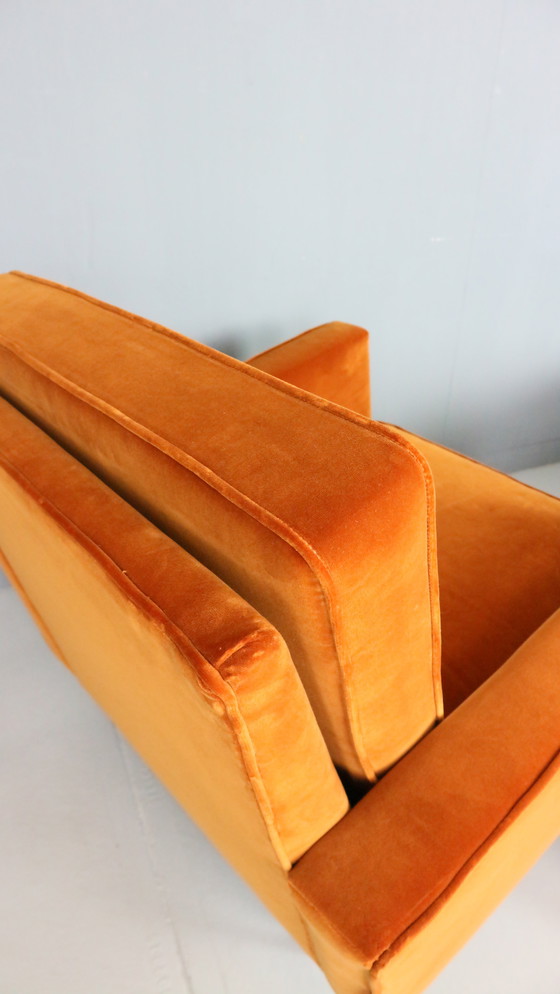 Image 1 of Paire de fauteuils 25 BC de Florence Knoll en velours, années 1950