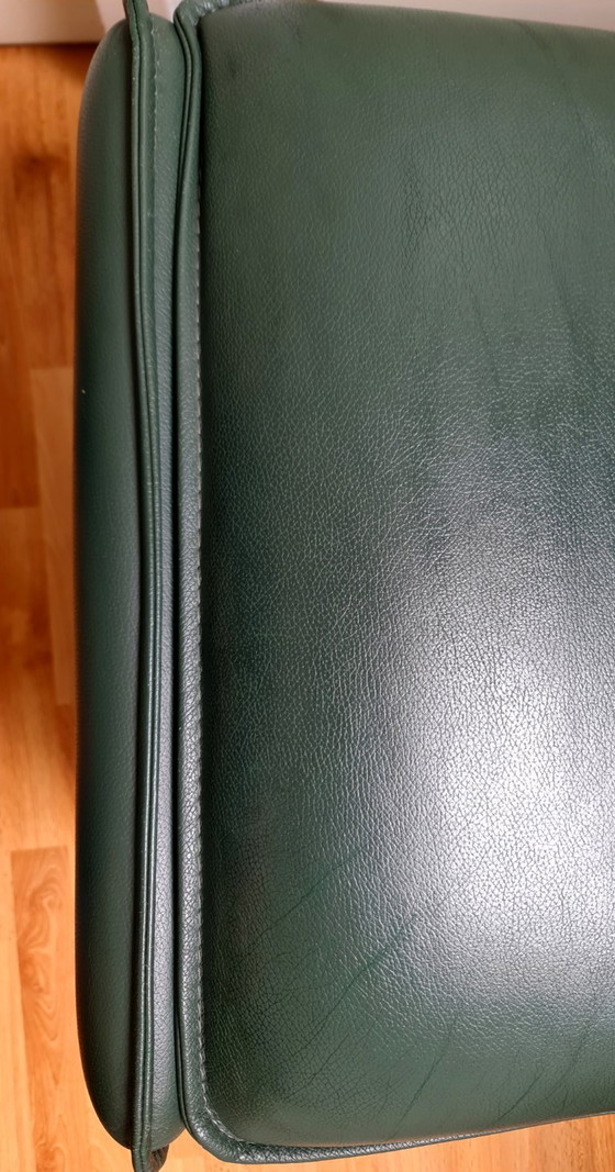 Pouf Leolux Bora Bora original en cuir vert foncé – Poufs & repose-pieds, Leather (photo 10 of 11)