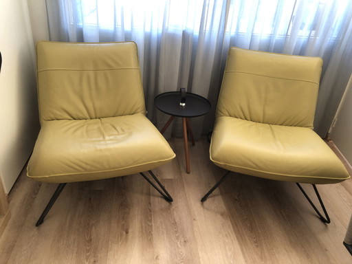 2x Rolf Benz fauteuils 394