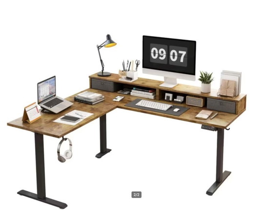 Image 1 of Escritorio 160x140cm ¡Nuevo! Escritorio eléctrico