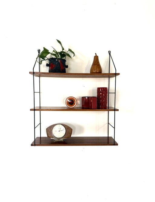 Vintage walnut wall rack WHB Germany ‘60