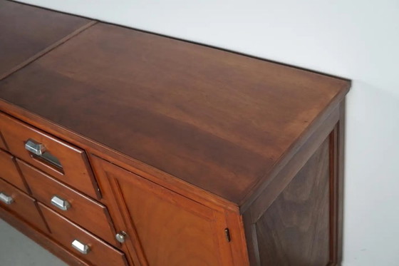 Image 1 of Grande mobiletto da merceria/negozio vintage in pino francese, anni '50