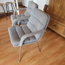 Set of 2x Artifort Channel Executive Chairs by Geoffrey Harcourt