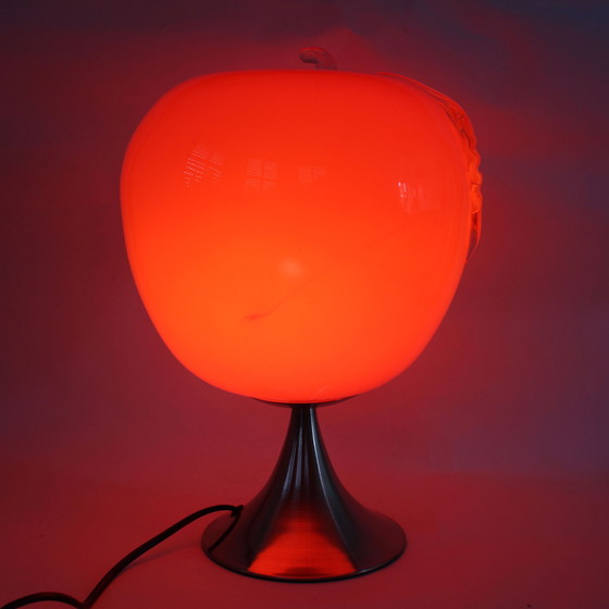 Image 1 of Prisma Red Apple Glass Lamp
