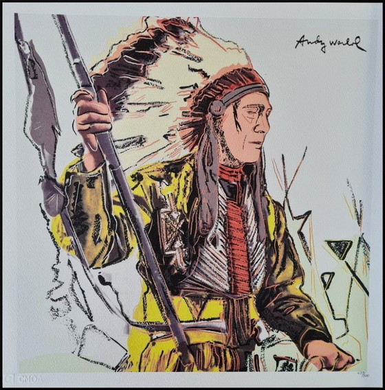 Image 1 of D'après Andy Warhol, War Bonnet, années 1980, lithographie