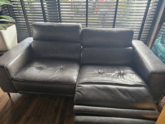 Image 1 of Divano elettrico in pelle a 2,5 posti