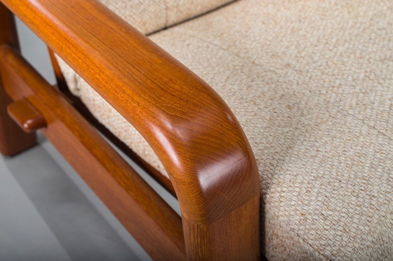 Image 1 of Mid-Century Modern Danish Three-Seater Teak Sofa, 1960s