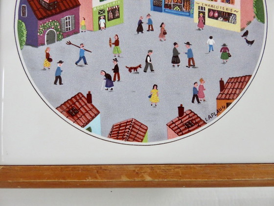 Image 1 of Villeroy & Boch, 3er Set Untersetzer, Design Gerard Laplau, 80er