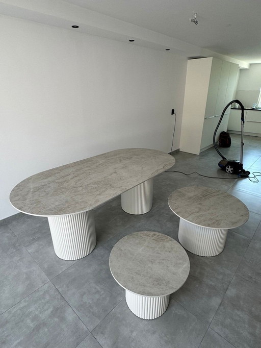 Coffee table and dining table set