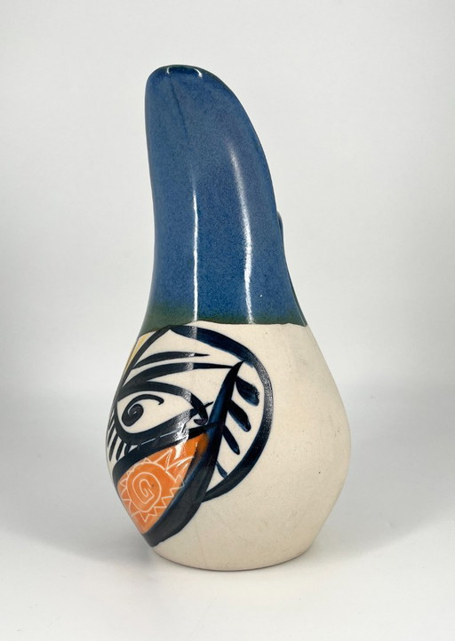 Alfonso Otero Regal “Picasso Face” Vase – Signed Art Ceramic / Cubist Design (20 cm)