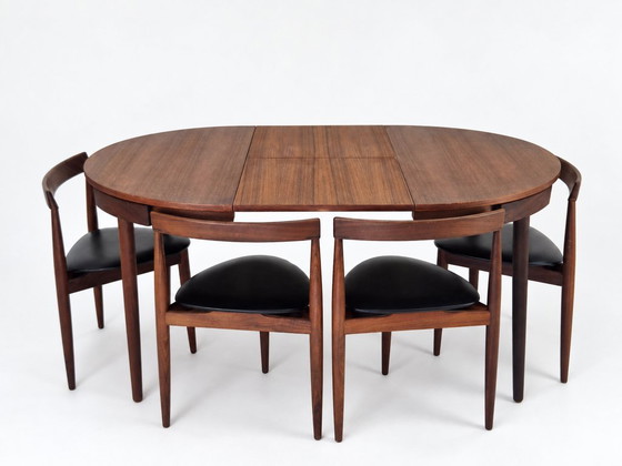 Salles à manger complètes Roundette en teck extensible par Hans Olsen pour Frem Røjle, Danemark années 1960 (photo 11 of 37)