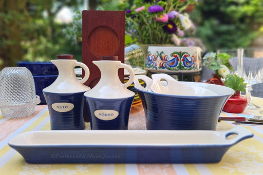 Malin Gustavsson for SAGAFORM Sweden cobalt blue tapas set