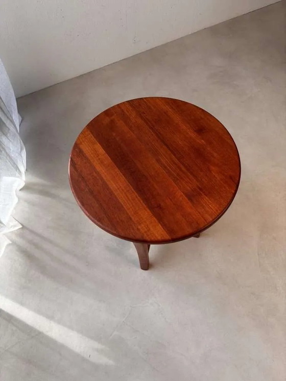 Image 1 of Danish solid teak side table 1960s