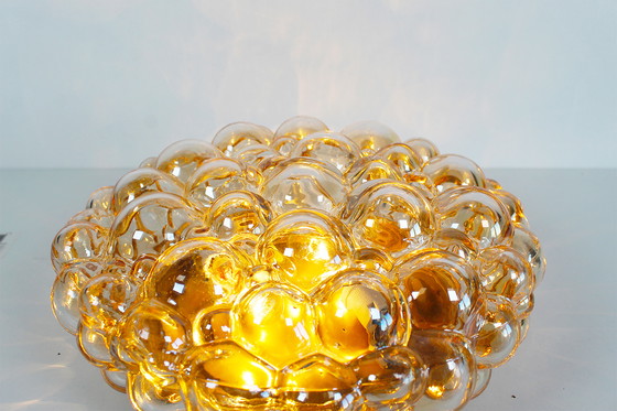Image 1 of 1x Glass bubble flush mount light by Helena Tynell for Glashutte Limburg