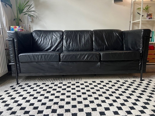 Harvink 3-seater leather sofa