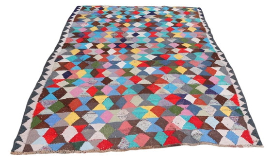 Kelim Modern Caucus Kilim - Art Arménien Vintage – Tapis, Wool (photo 2 of 5)