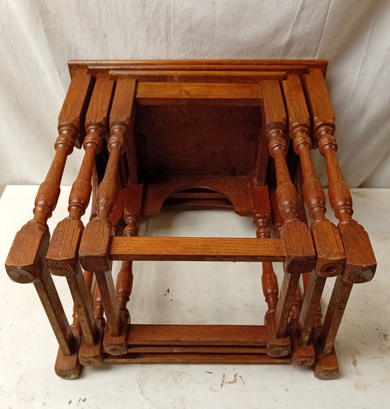 Image 1 of Nido di tavoli in rovere vintage