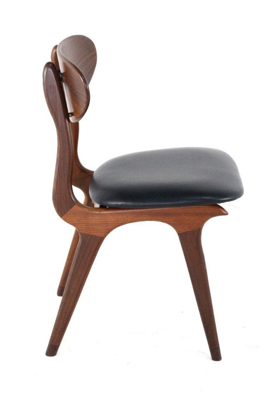 Image 1 of Ensemble de 4 chaises AWA 'Weert' vintage rembourrées