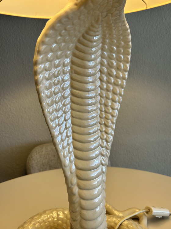 Image 1 of Tomasso Barbi Pearl Cobra Table Lamp
