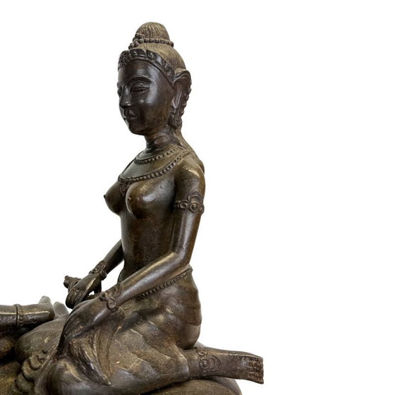 Zware Khmer Vishnu Beeld (12.2 kg) – Beeldhouwkunst, Brass (photo 16 of 19)