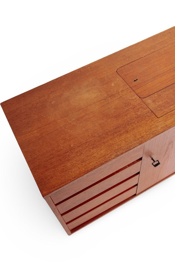 Image 1 of Credenza vintage con cassetti e anta