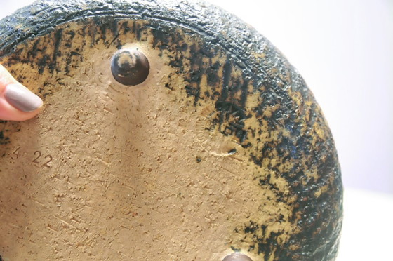 Ciotola in ceramica con smalto craquelé turchese e blu, Ciotole, Vetro (foto 6 di 6)