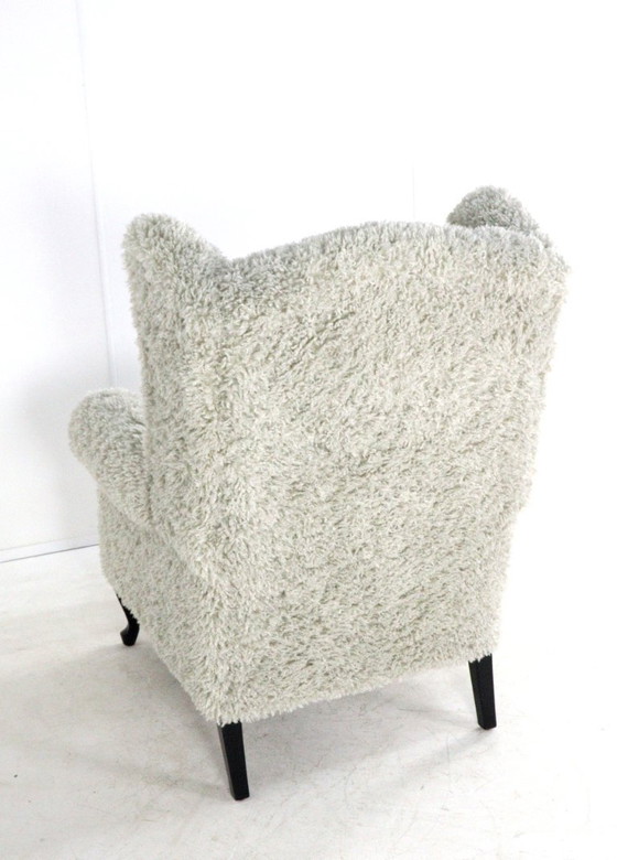 Image 1 of Fauteuil groot harig doodly volledig gerestaureerd