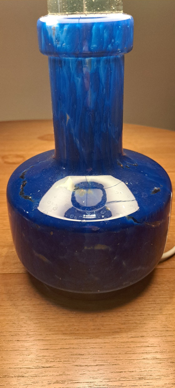 Image 1 of Vintage Floor Lamp with Glass Base – Retro 70s Style