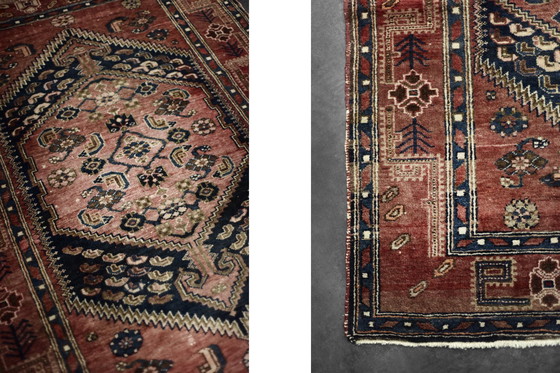 Image 1 of Handgewebter orientalischer Hamadan-Kamse-Teppich, 1960er Jahre