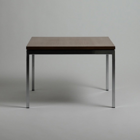Vroege Florence Knoll Bijzettafel voor Knoll International, Teak en Chroom, c. 1960 – Metal, Wood (photo 5 of 15)