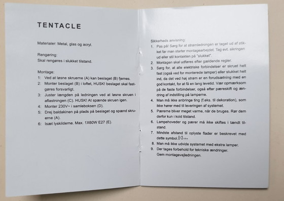 Image 1 of 2 x Herstal Pulz Tentakel XL Pendelleuchten rot