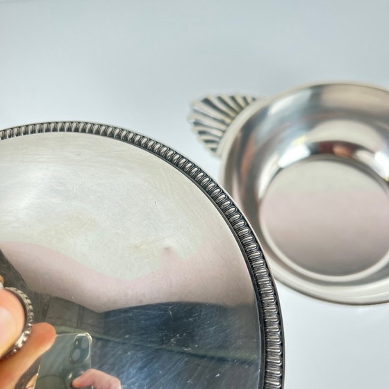 Image 1 of Silver-plated sugar bowl, Art Deco style – 20th century