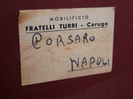 Image 1 of Credenza di metà secolo di Osvaldo Borsani, mogano, palissandro, acero, Italia, anni '50